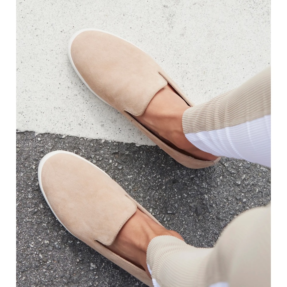 Birdies Swift Beige Slip On Shoes in Shell